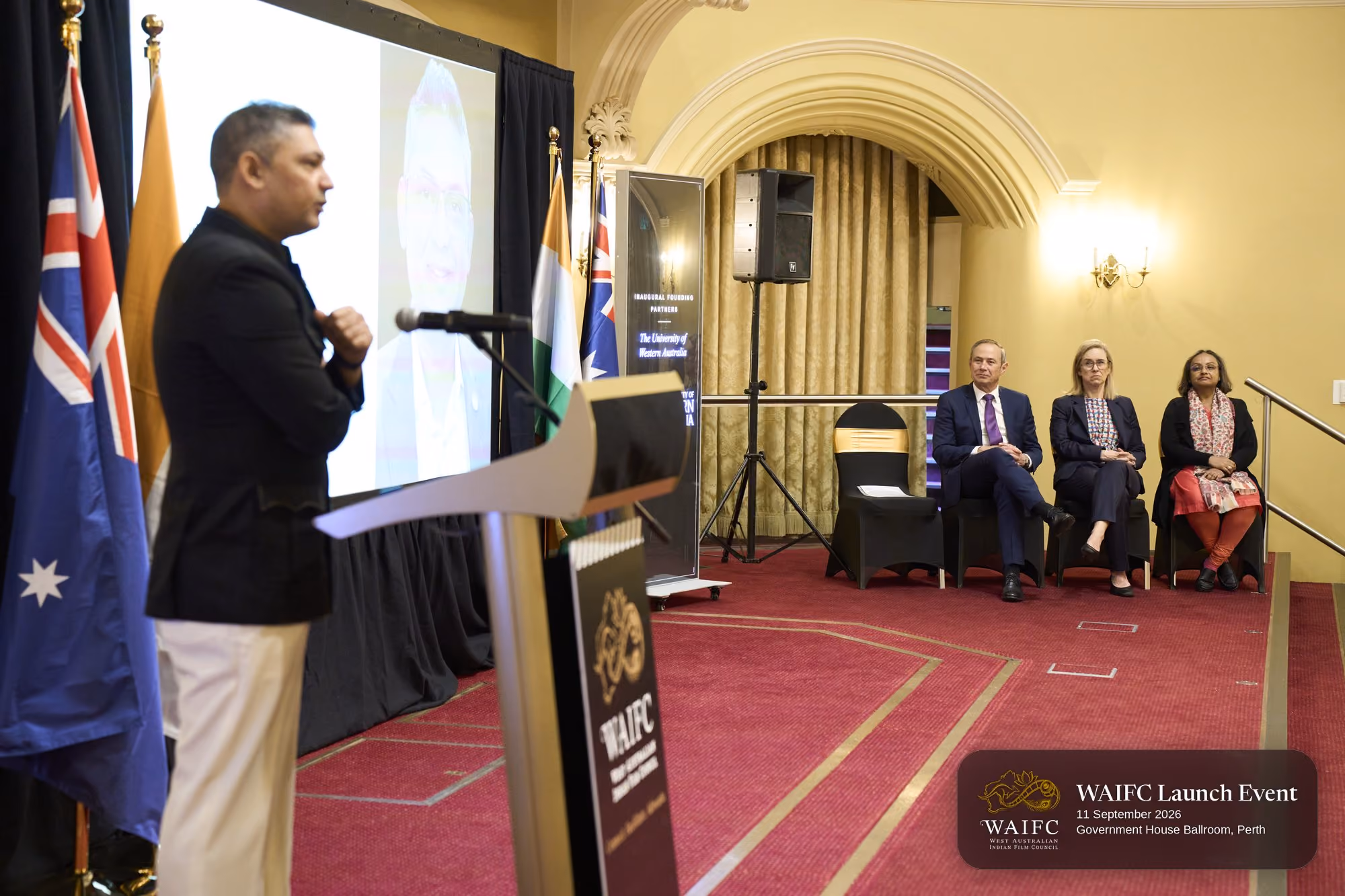 WAIFC Inaugural Launch Event — Government House Ballroom, Perth.