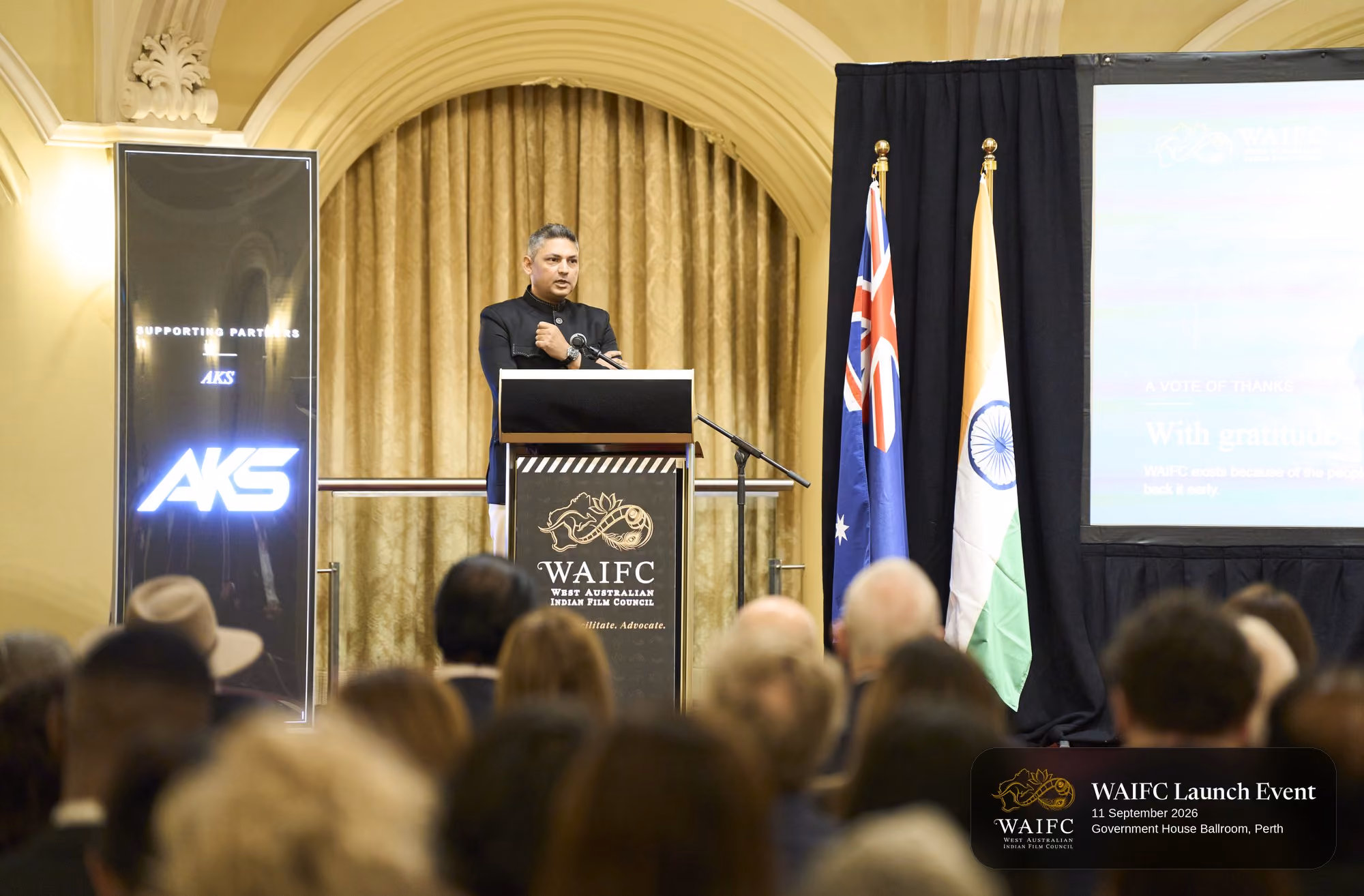 WAIFC Inaugural Launch Event — Government House Ballroom, Perth.