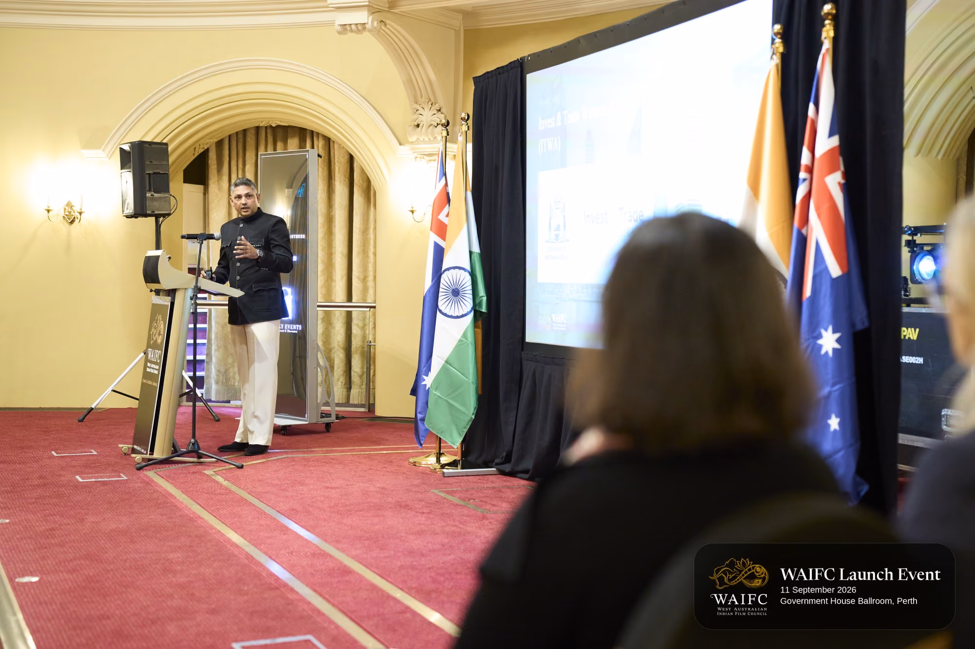 WAIFC Inaugural Launch Event — Government House Ballroom, Perth.