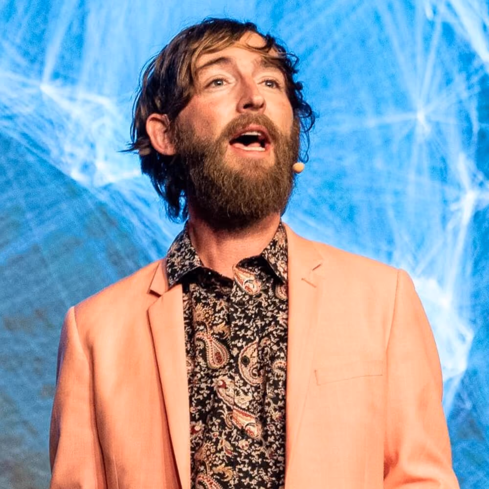 Tane Hunter, founder of Future Crunch and former cancer researcher published in Nature, is a featured speaker on exponential change.