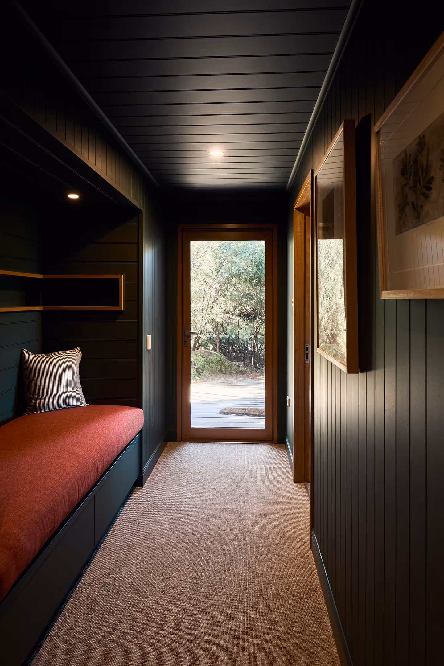 Another angle of a soft nook by the entrance