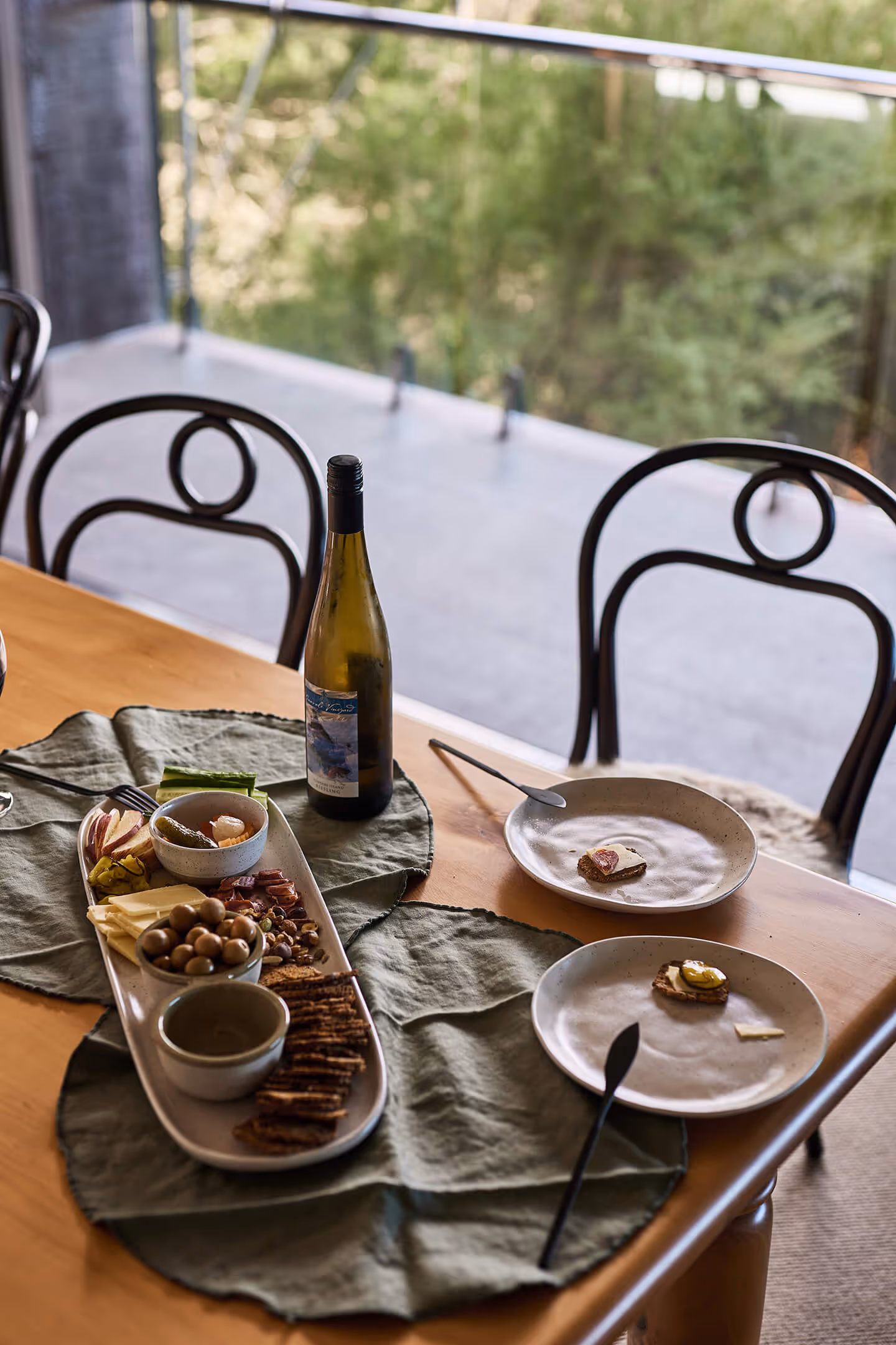 food laid out on the dining table