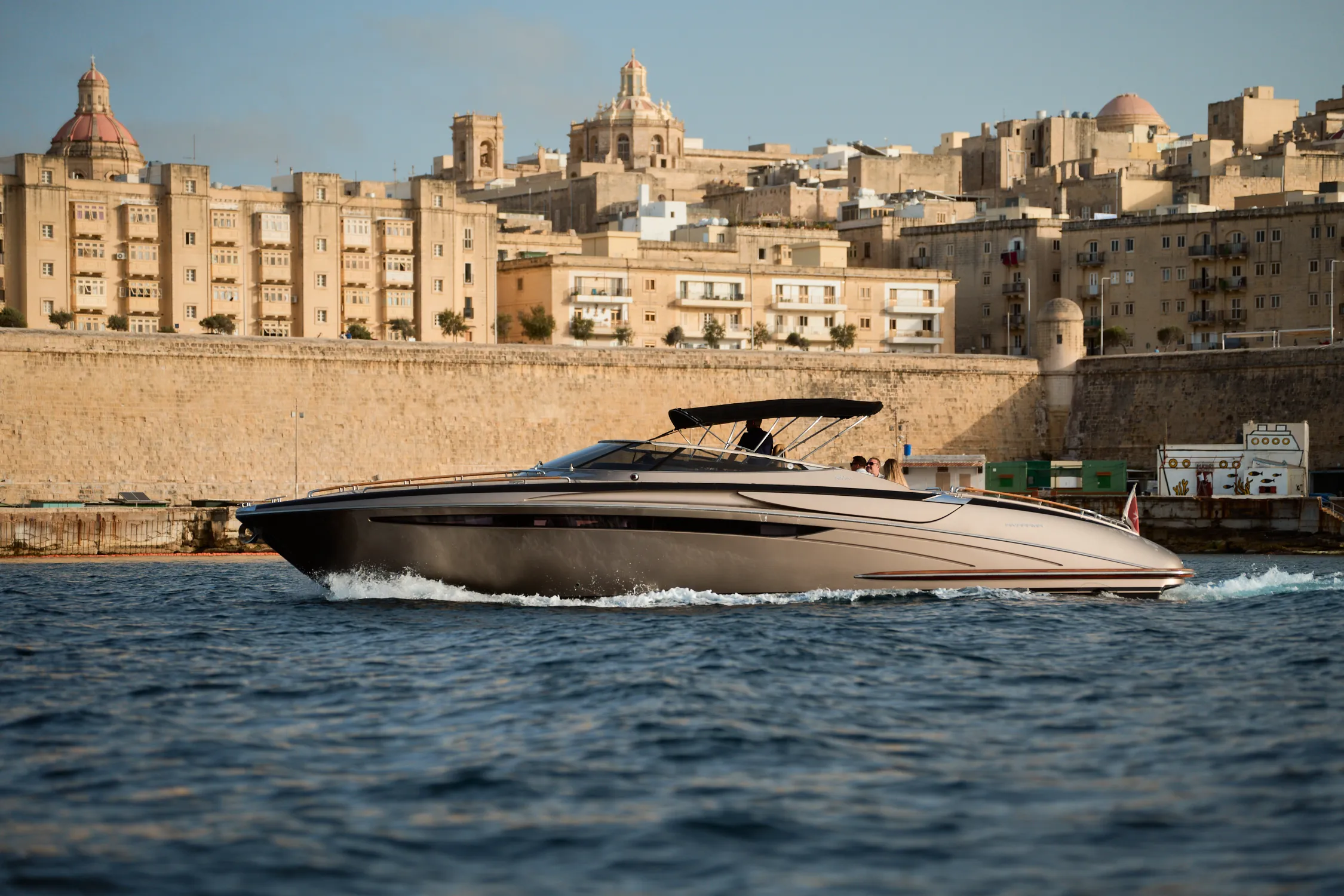 Iniala yacht on the harbour