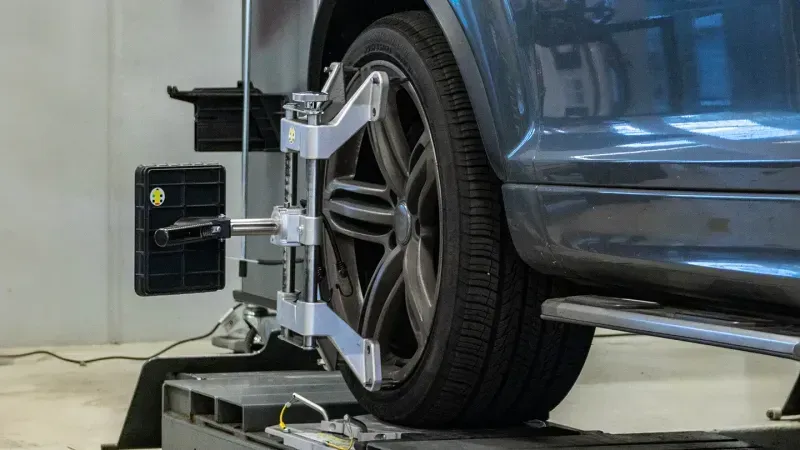 Wheel Alignment in Workshop