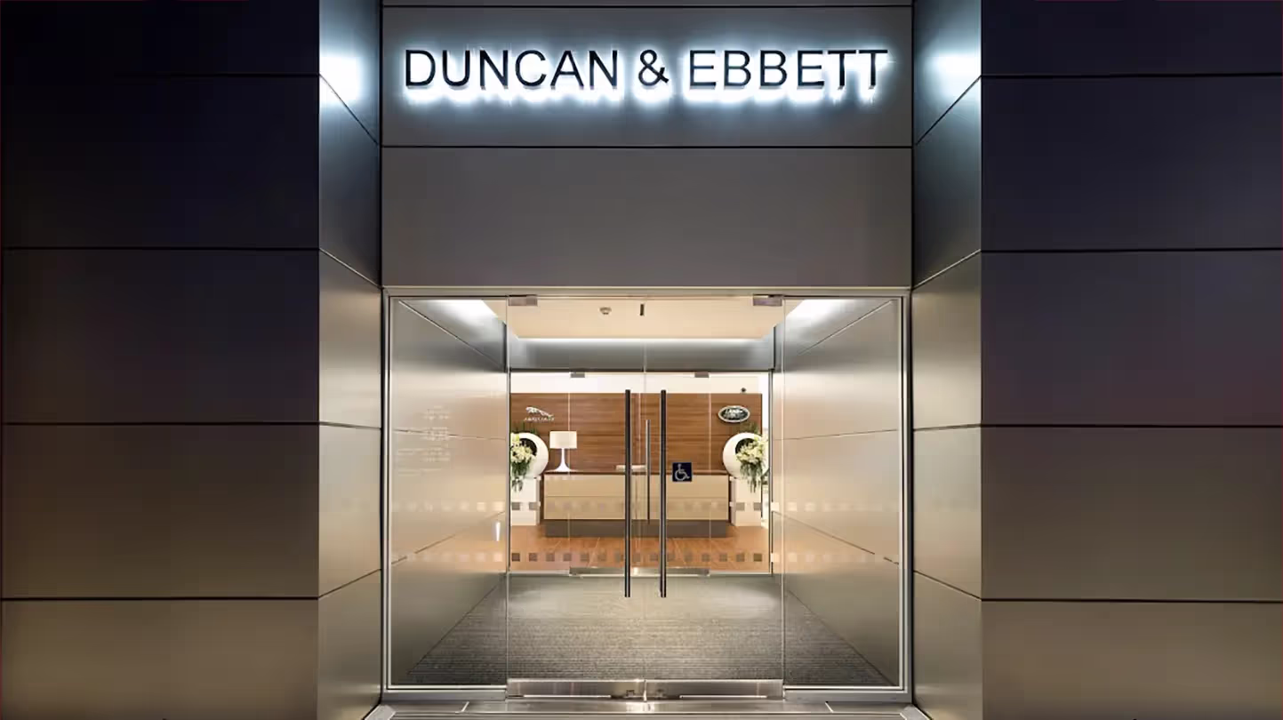 Duncan and Ebbett Entrance