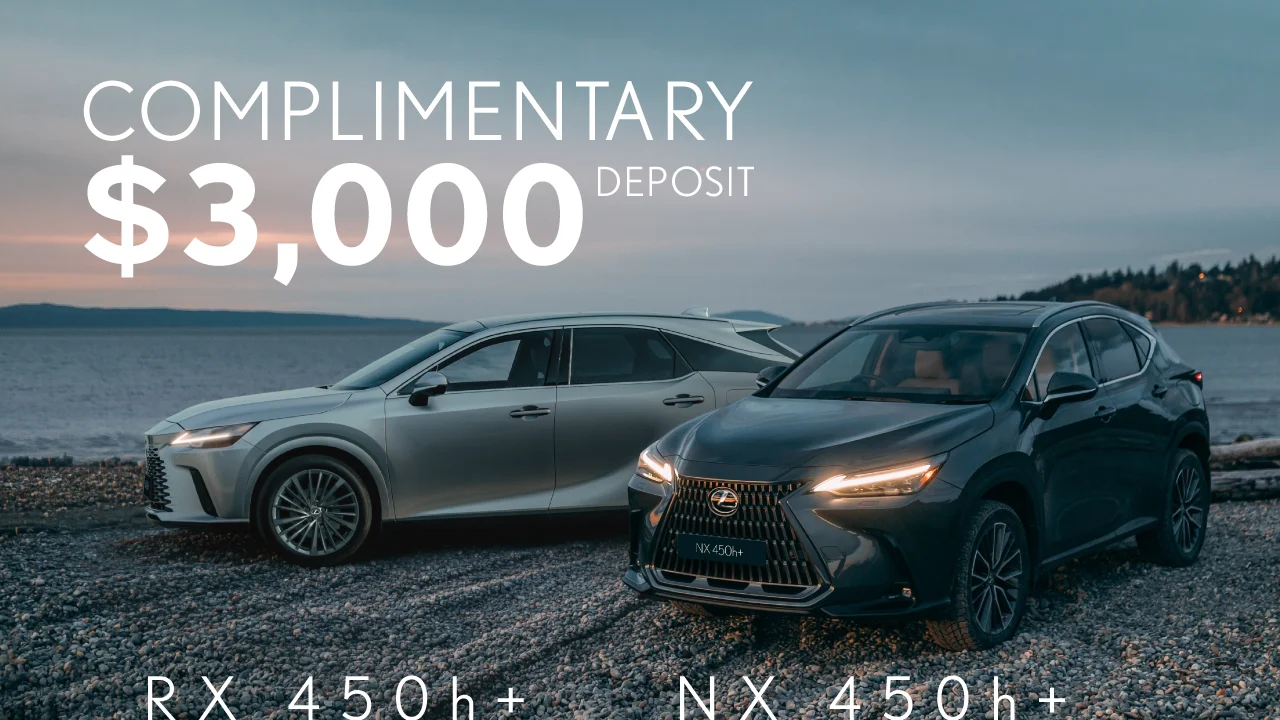 Complimentary $3,000 Deposit on select NX & RX PHEV models