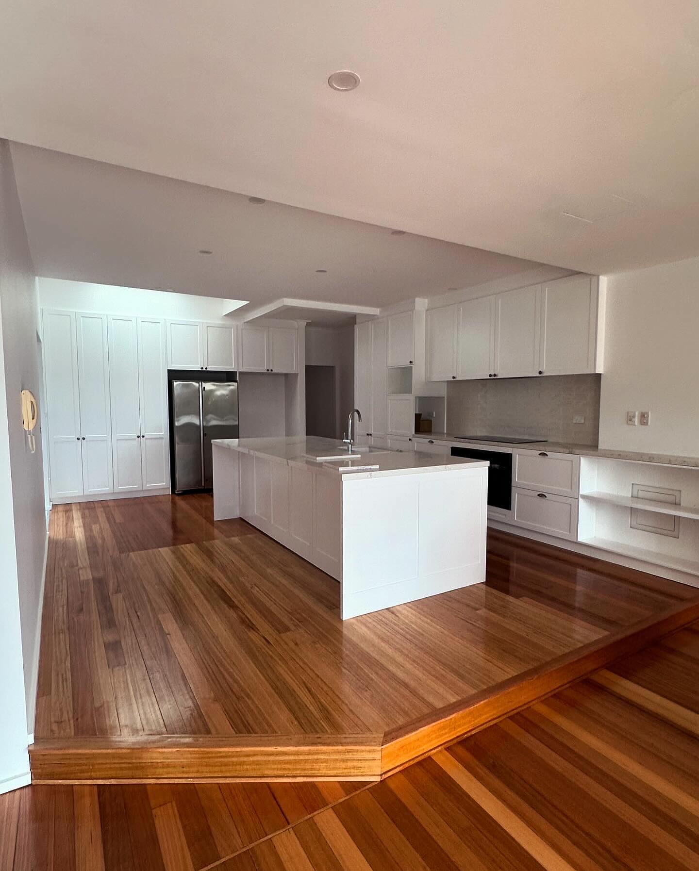 Completed open-plan kitchen in the Annandale terrace