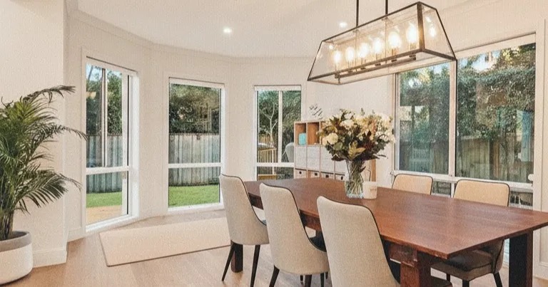 Light-filled dining room within a character home renovation