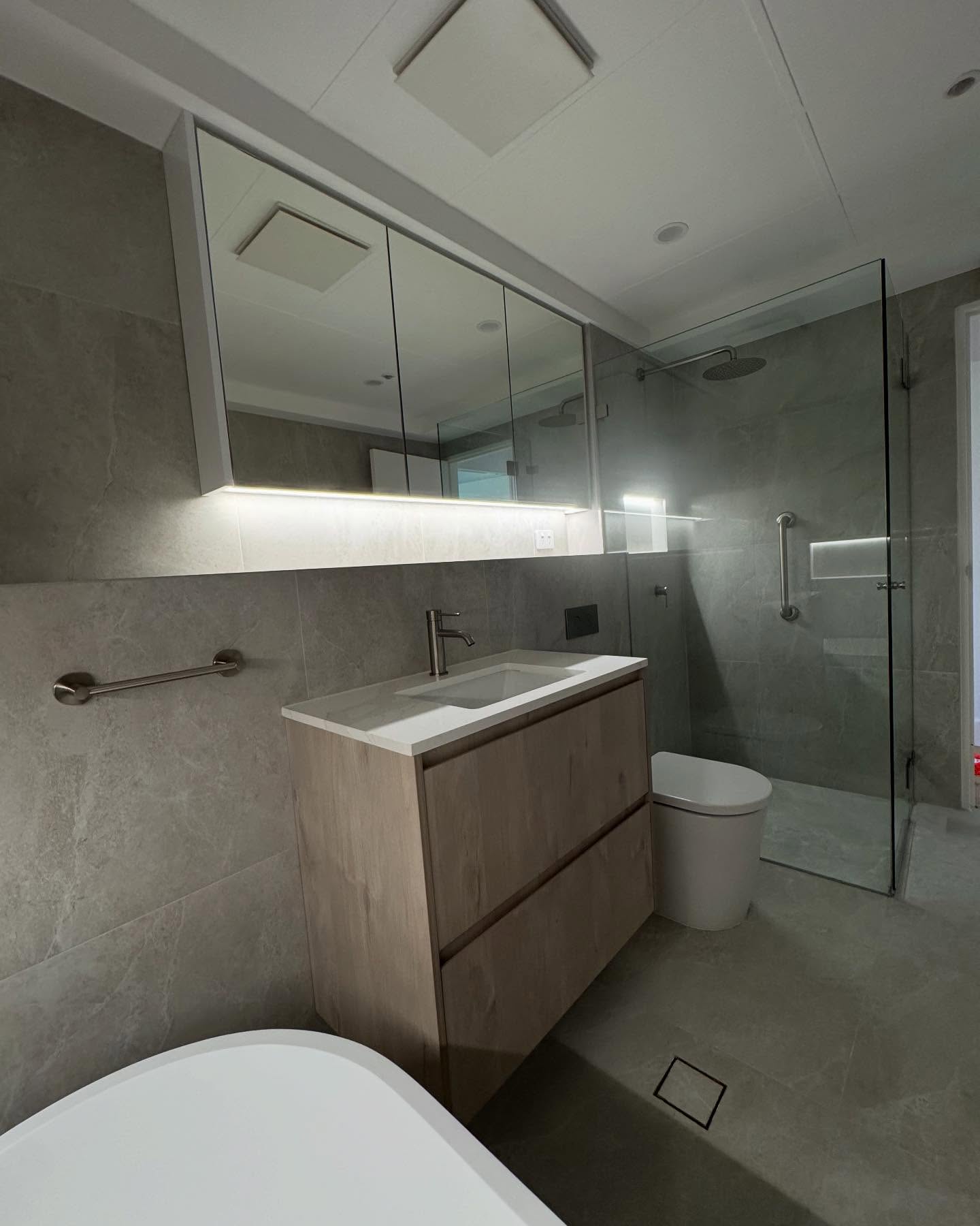 The second completed bathroom.