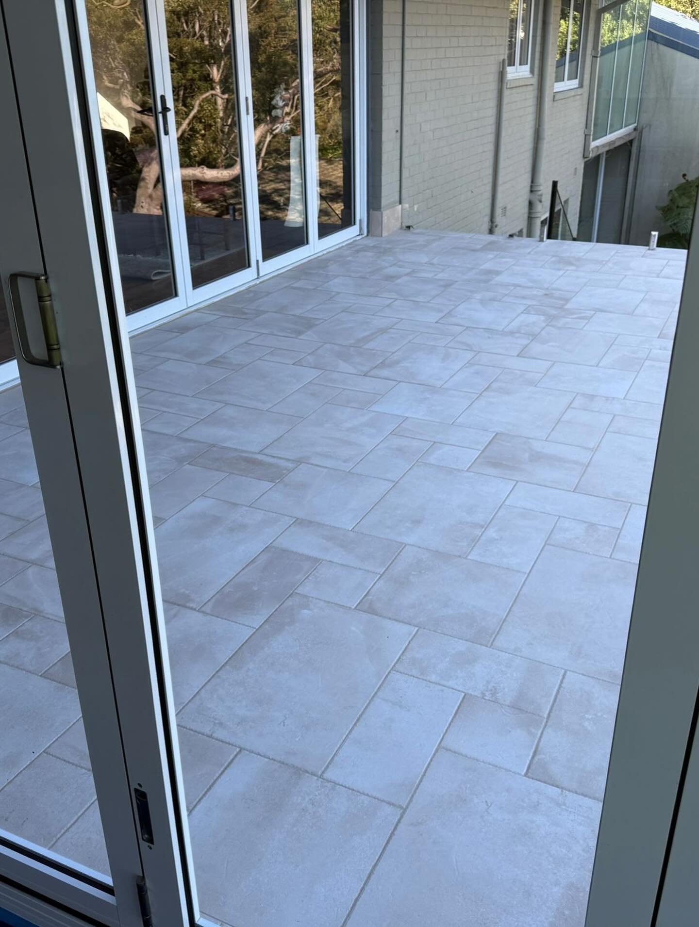 Finished balcony connection from the interior.