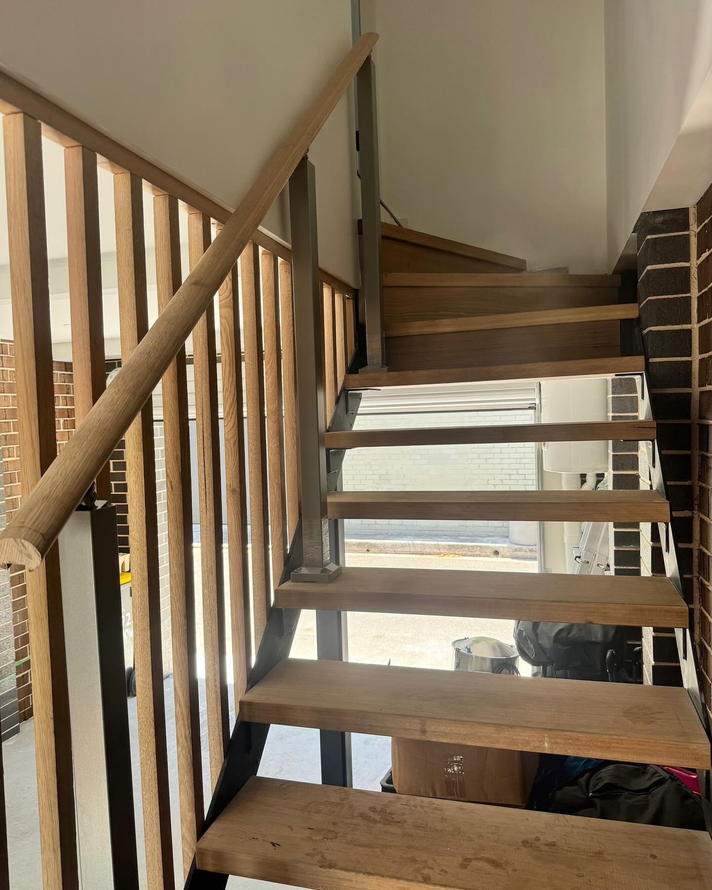 The new ground-floor garage space.