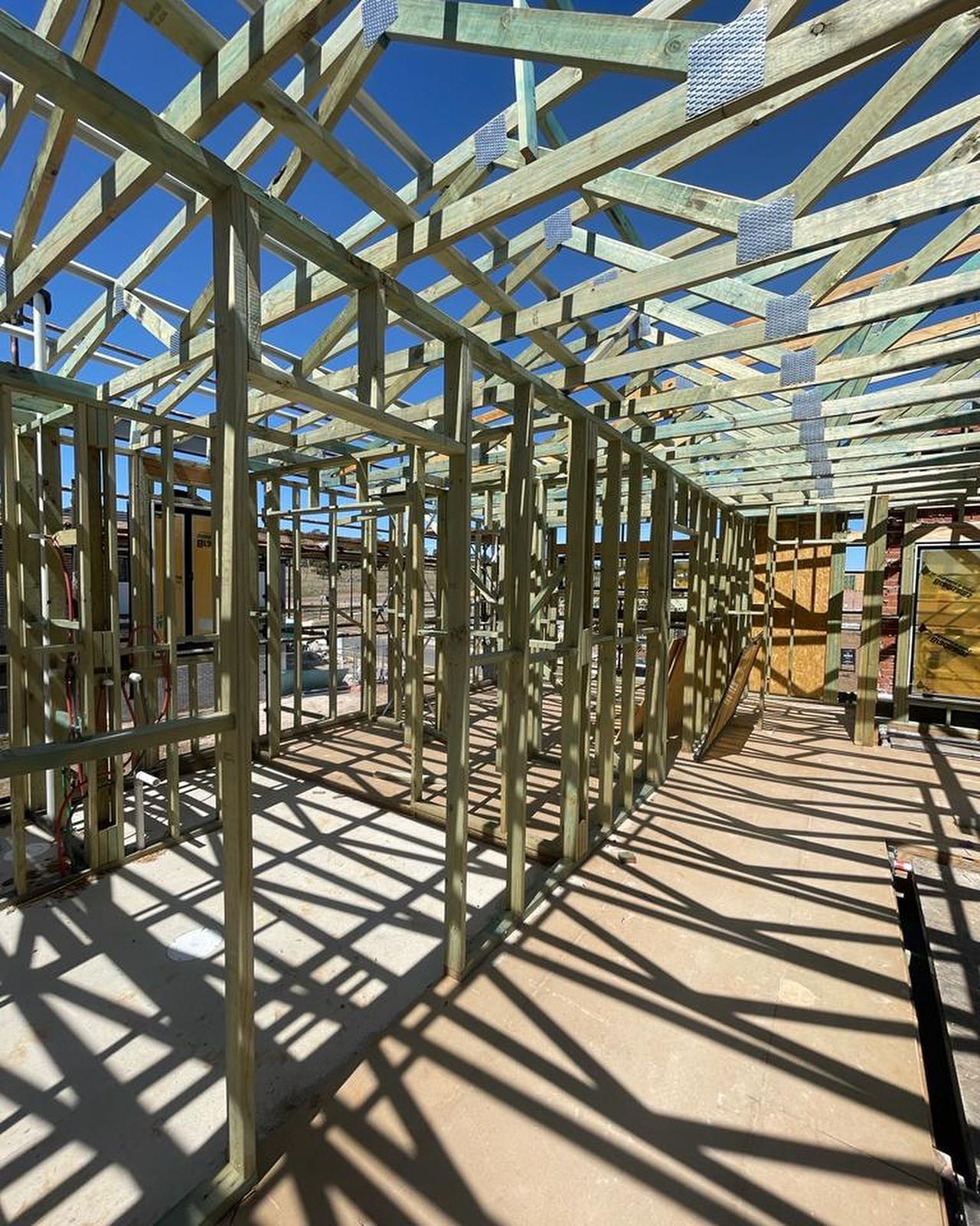 The building envelope taking shape.