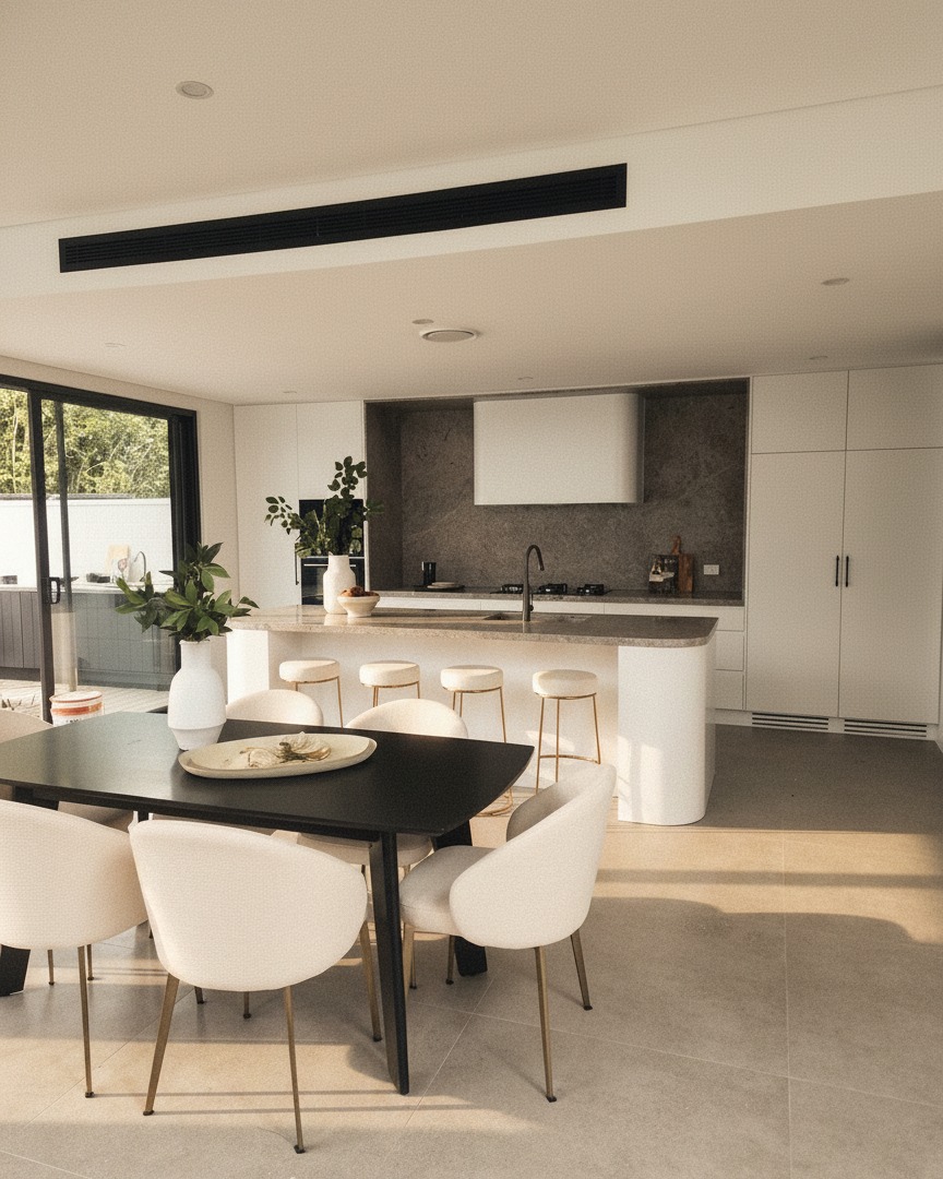 Completed residential renovation interior