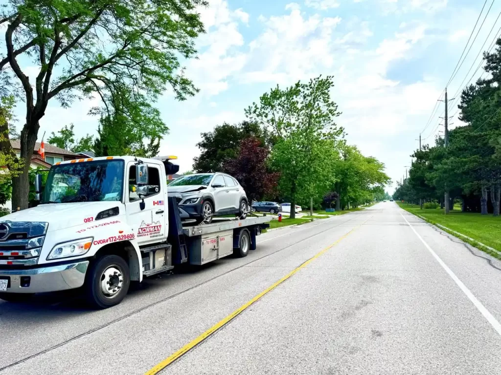 Norman Towing truck enforcing private property towing rules
