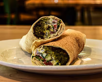 Falafel with Yogurt & Cucumber