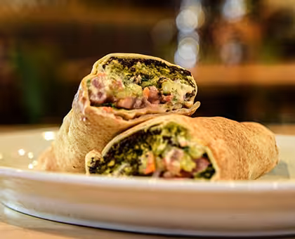 Falafel with Baba Ghanoug