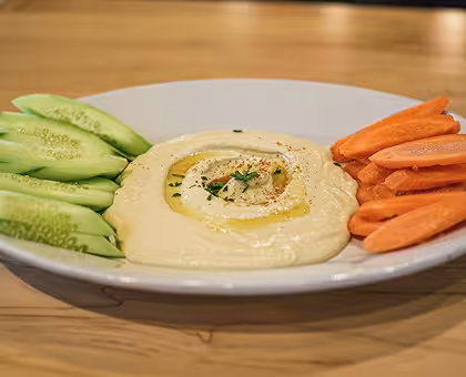 Hummus Veggie Plate