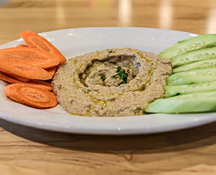Baba Ghanoug Veggie Plate