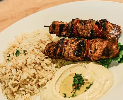Beef Shish Kabob w/ Side