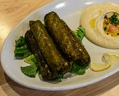 Meat Grape Leaves w/ Side