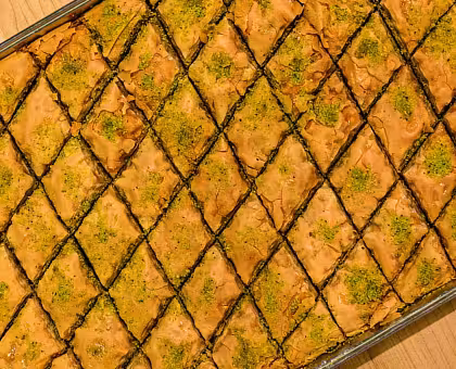 Pistachio Baklava Tray