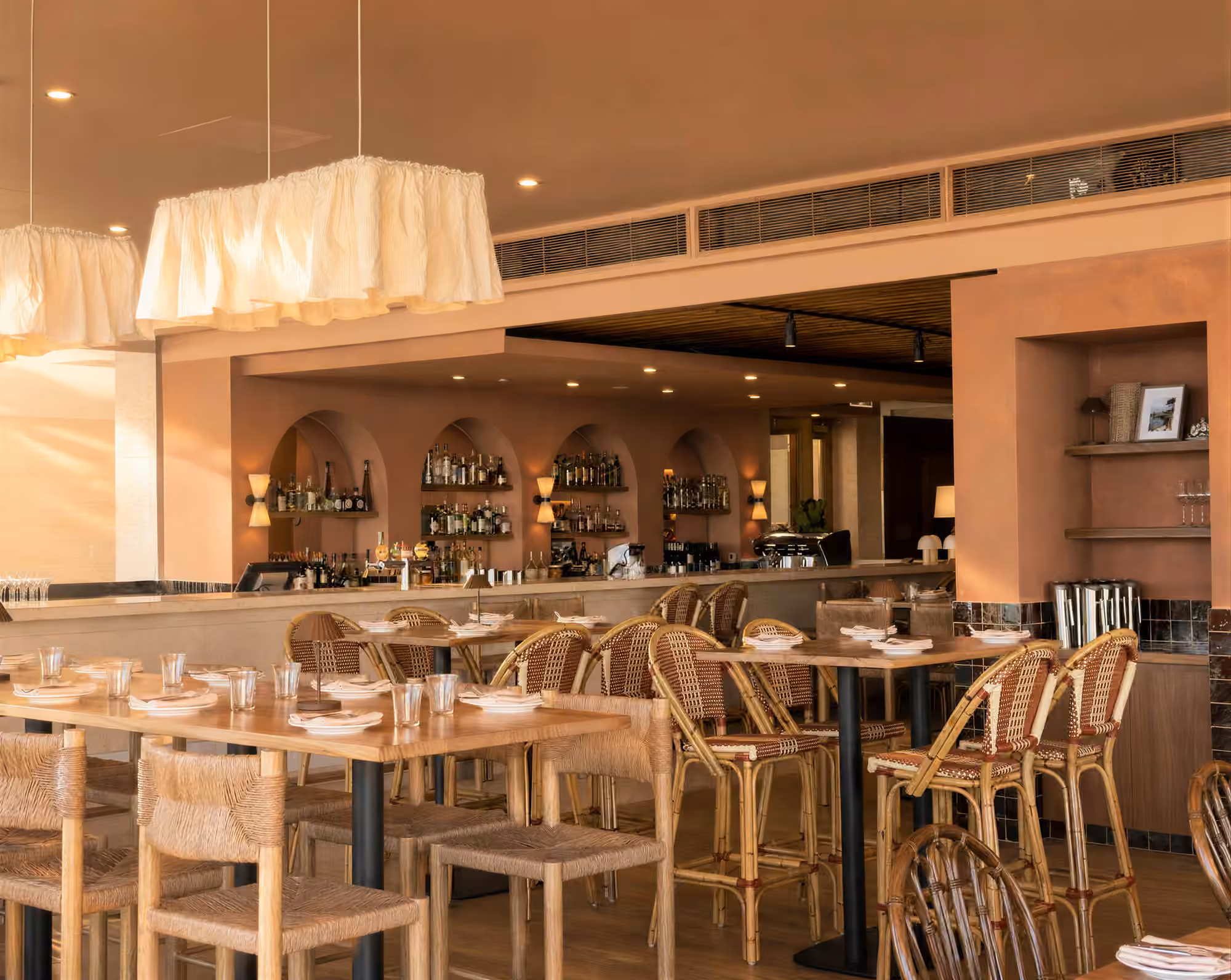 Dining room at Valentina Mediterranean restaurant at Peppers Soul, Surfers Paradise