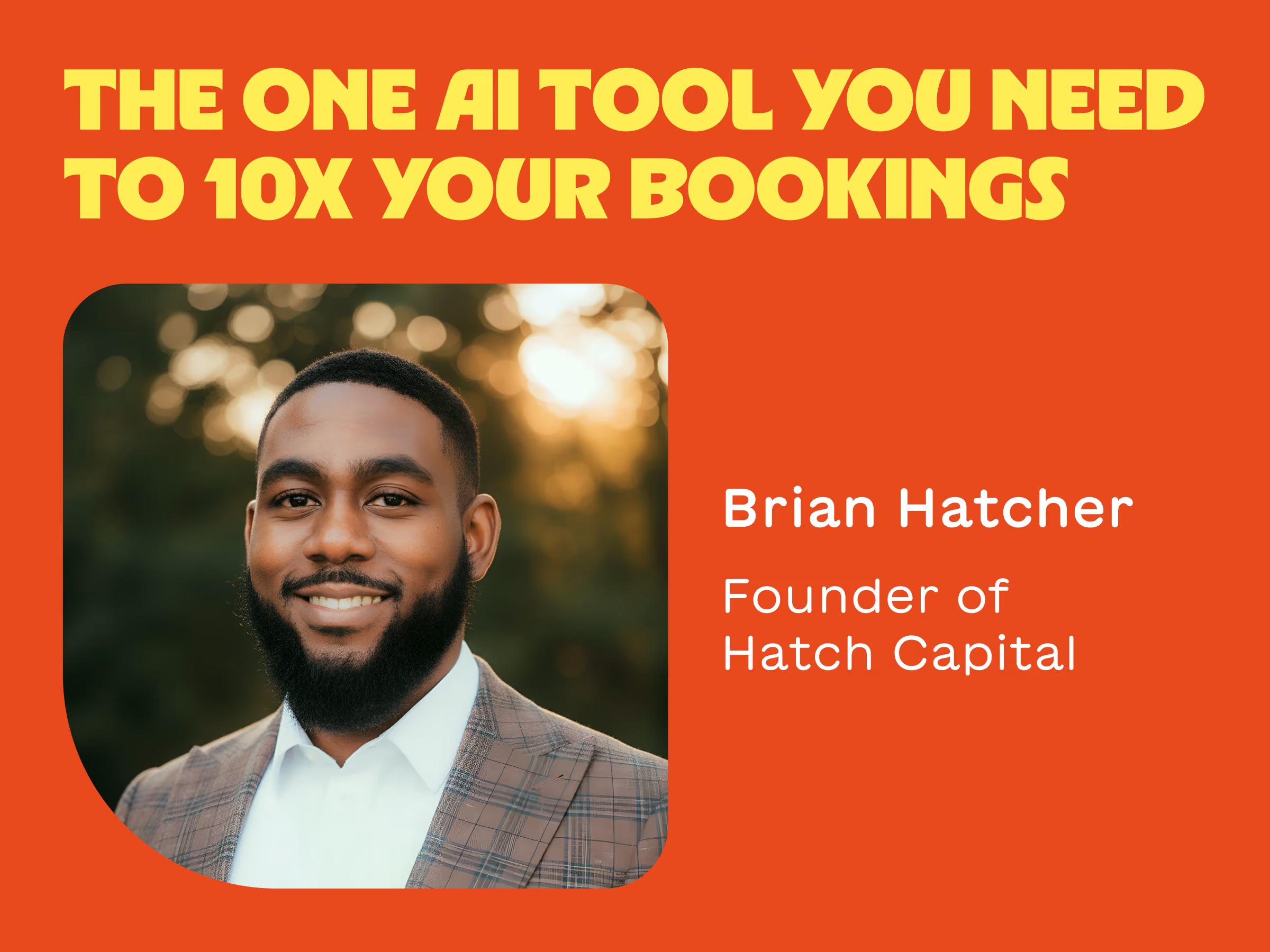 Headshot of Brian Hatcher, founder of Hatch Capital, smiling in a plaid jacket and white shirt.