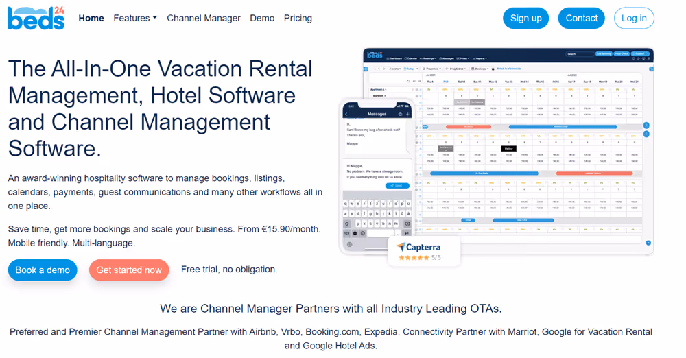 Meilleur logiciel de location saisonniere Bed24
