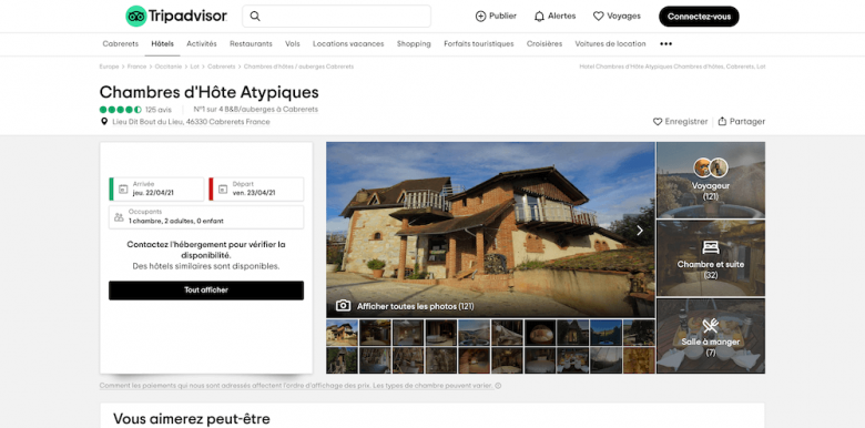 Référencement Tripadvisor location saisonnière