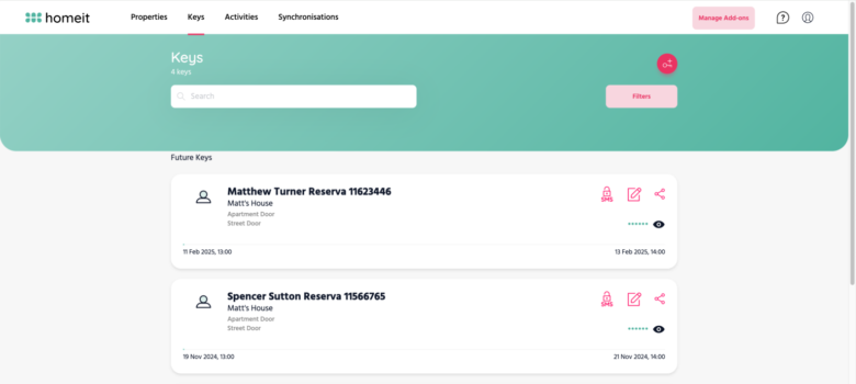 Homeit-Keys-Page