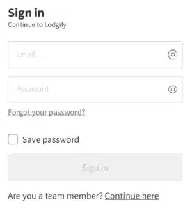 Iniciar Sessão App Móvel