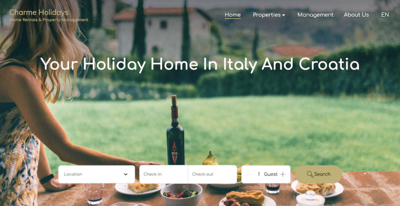 Site Charme Holidays