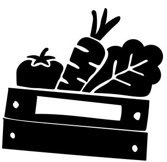 Symbole de main tenant un univers sphérique avec planètes et étoiles dans un style minimaliste.