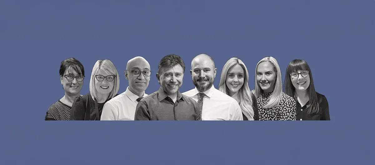 David Burghardt Vision Care team — all eight staff members