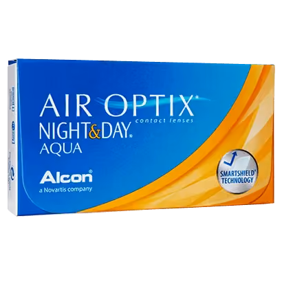 Air Optix extended wear contact lenses