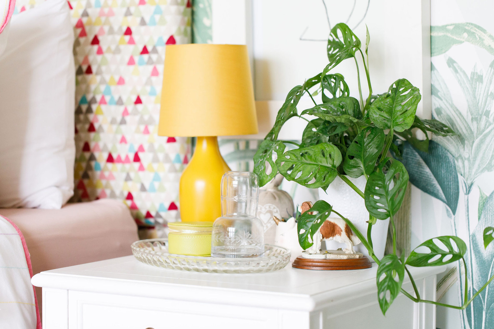 Playful girl's bedroom with fresh colour and pattern — Lorna Smith Interiors, Chichester