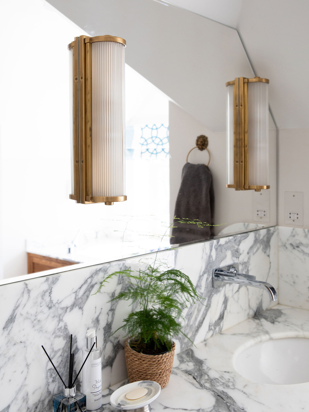 Morning Light in the Marble En Suite