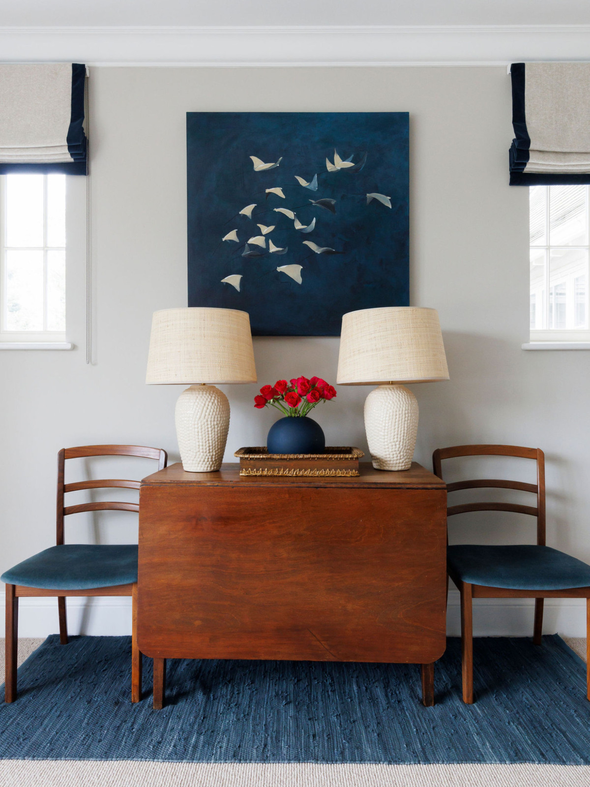 Understated Luxury in Cool Blues and Warm Neutrals