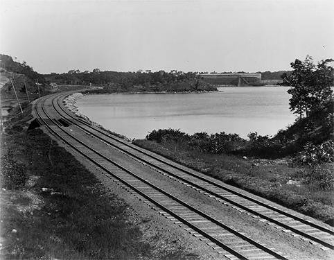 Tracks and Ice House (c. 1900)