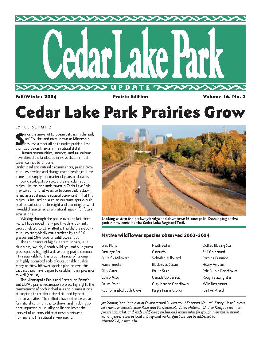 Fall/Winter 2004 newsletter cover