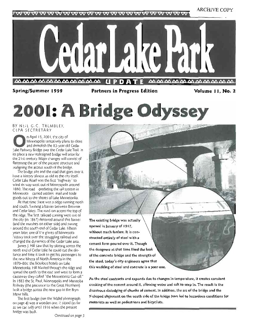 Spring/Summer 1999 newsletter cover