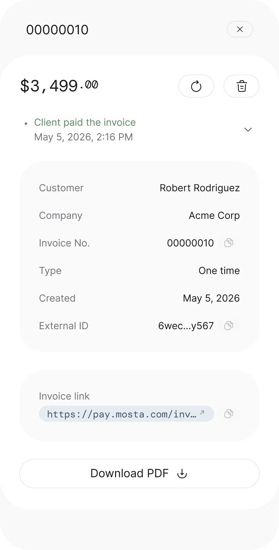 Send invoices.Get paid. In any currency.