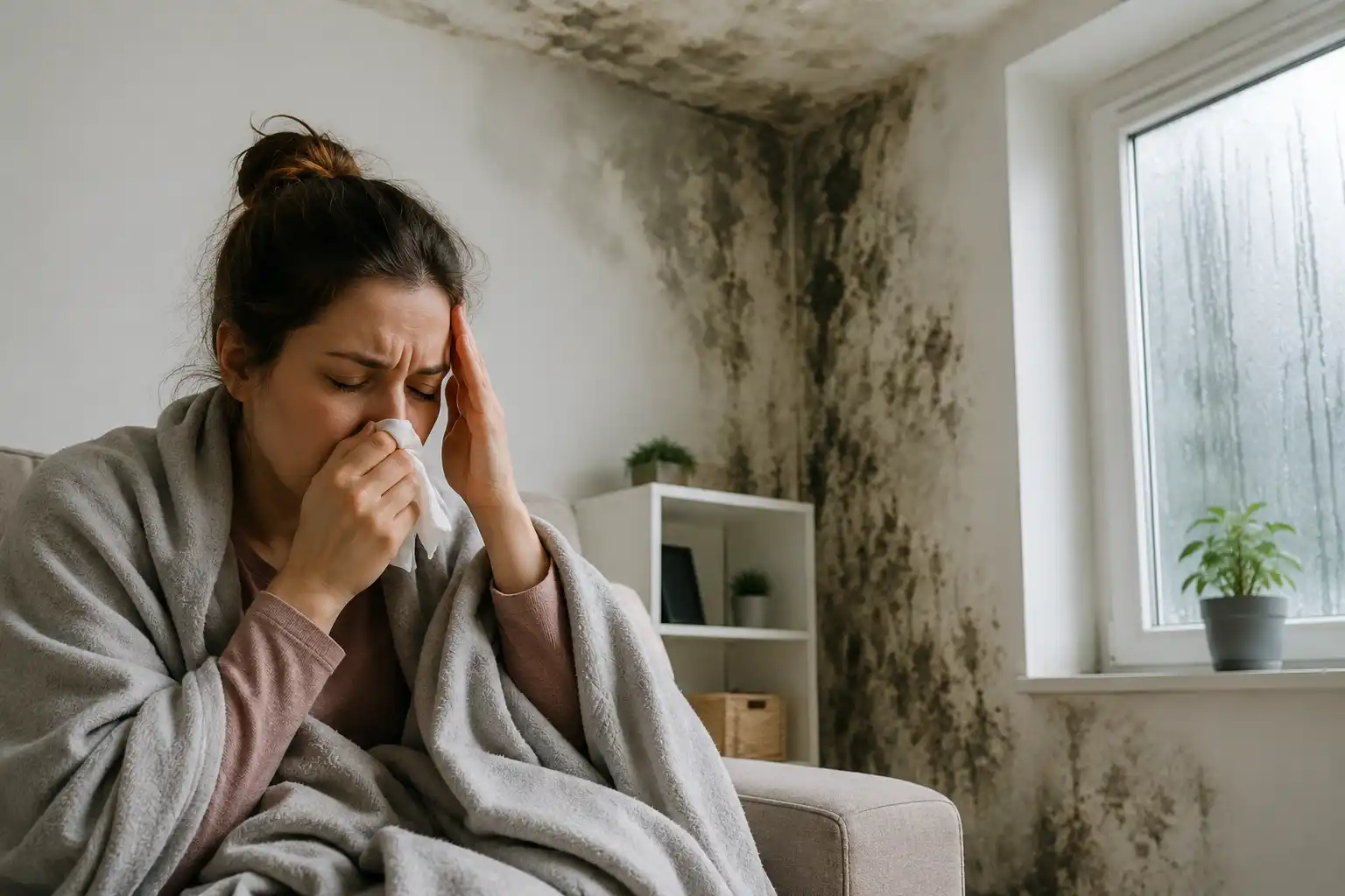 Danger pour la santé à cause de la moisissures