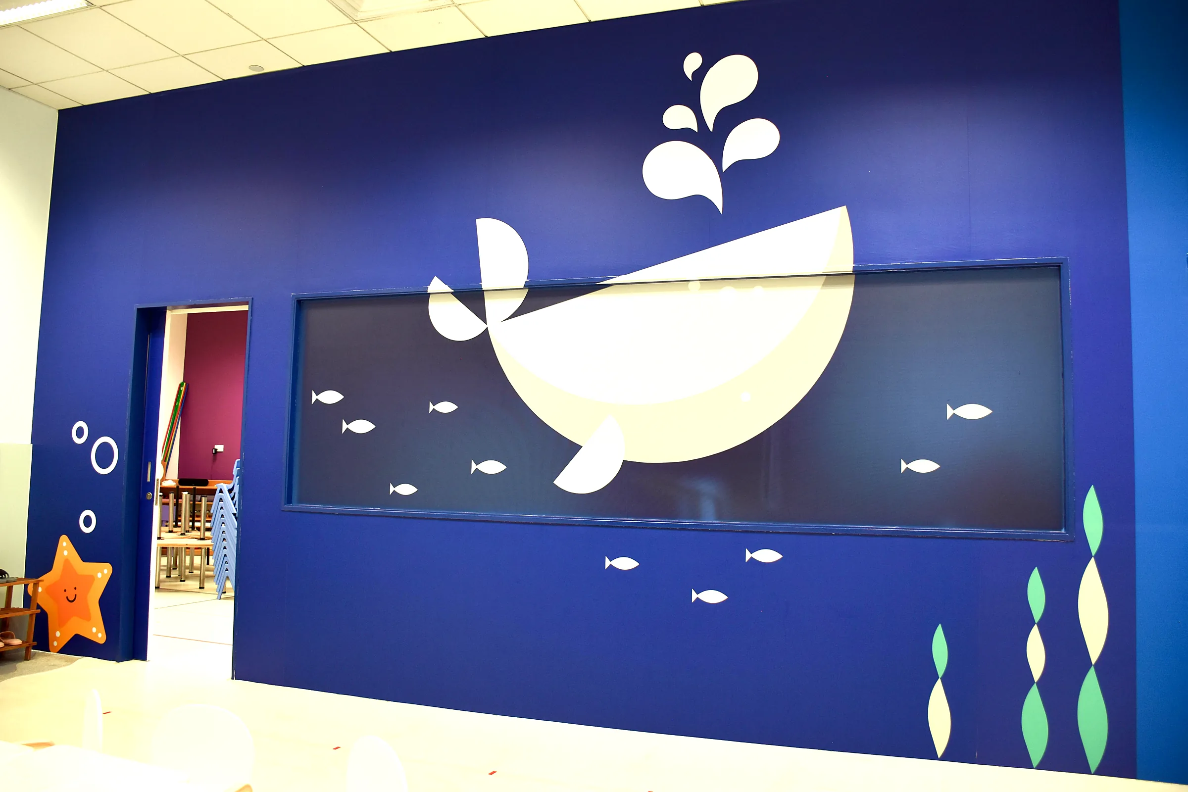 Inside Josiah Changi Business Park — a prepared classroom.