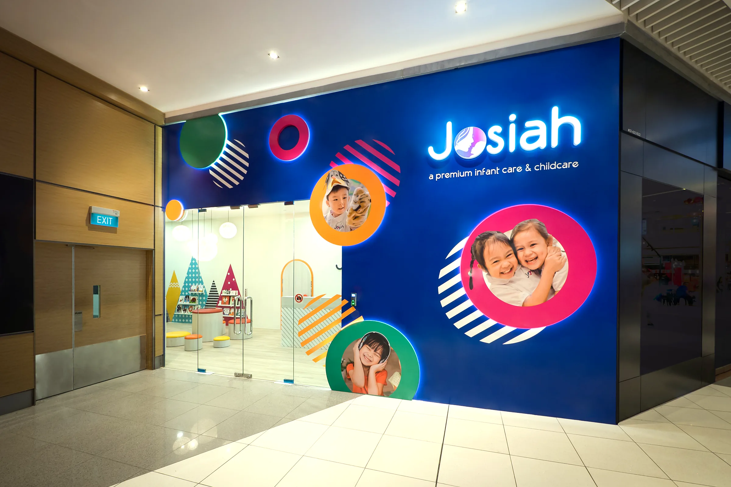 Josiah Montessori Suntec City — the centre entrance.