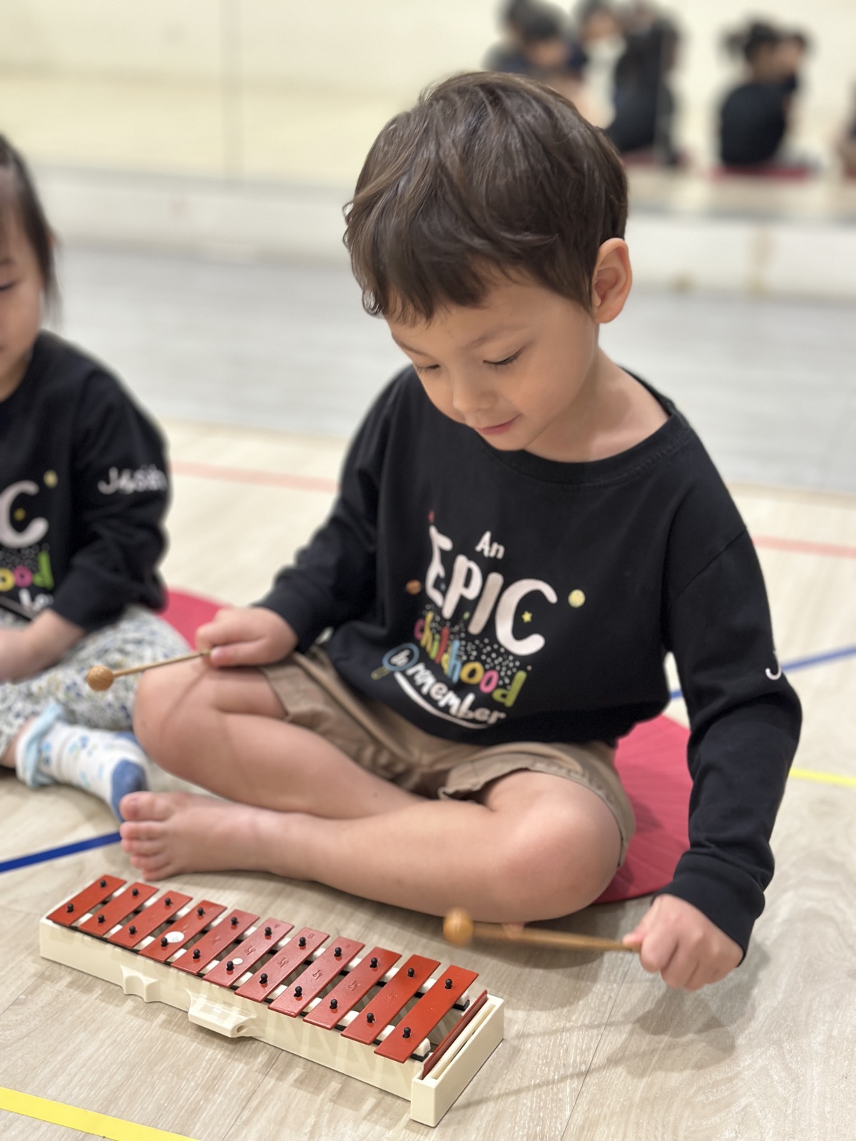 Children performing in Josiah Music Lab