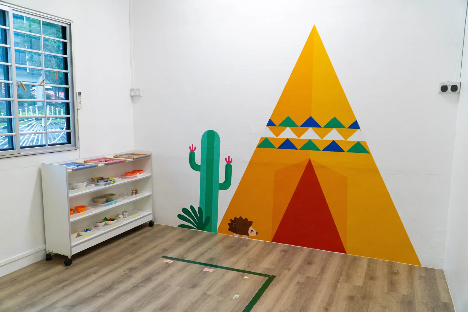 A newly fitted classroom at Josiah Montessori Pasir Ris.