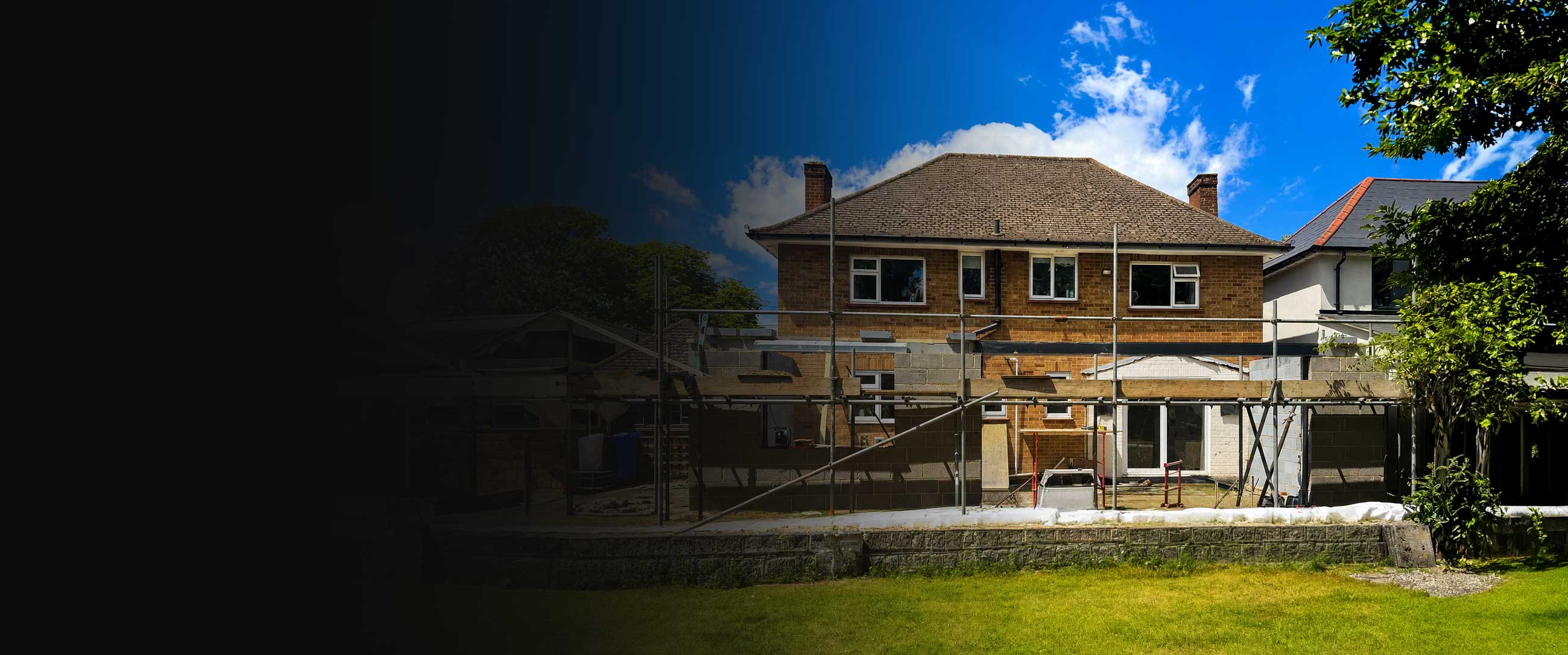 Luxury home construction project completed by BFR Construction