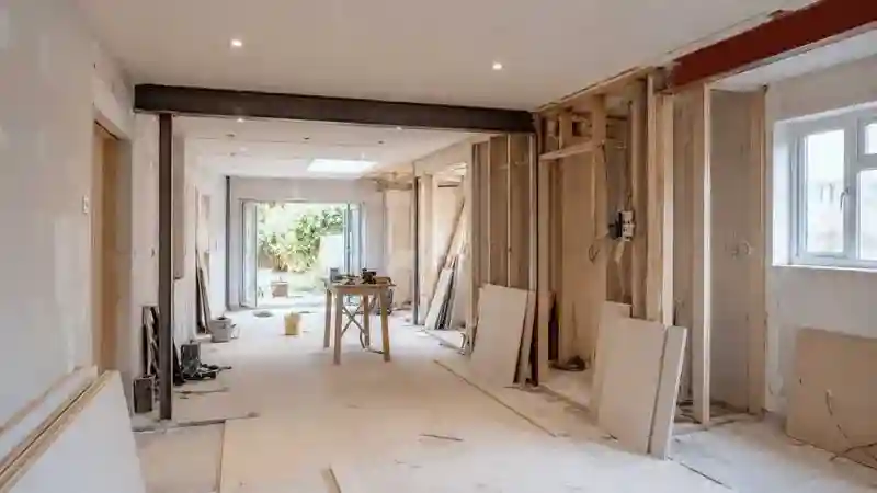 House renovation services transforming interior living space