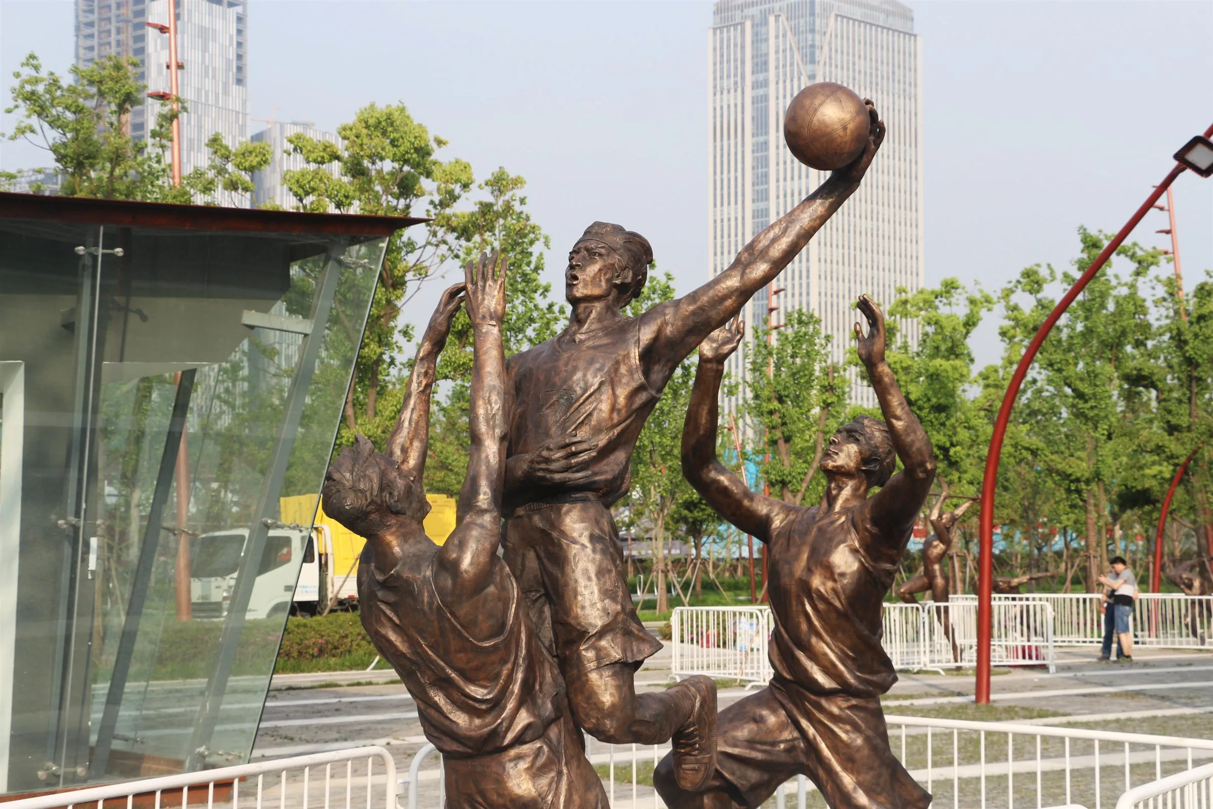 Selected Youth Olympic Sports Sculptures — Basketball figures